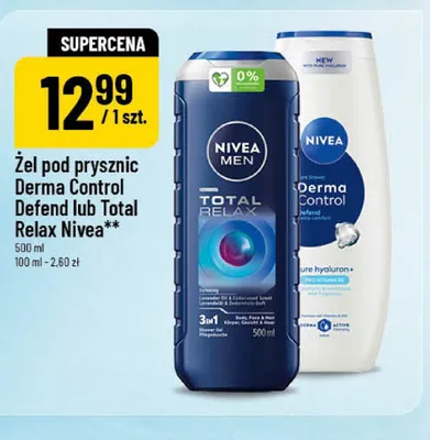Żel pod prysznic Nivea Derma Control promocja w POLOmarket