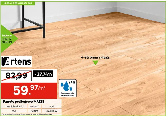 Panele podłogowe MALTE promocja w Leroy Merlin