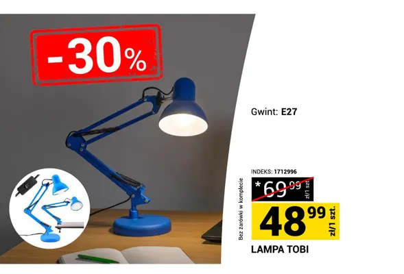 Lampa biurkowa Tobi promocja w Merkury Market