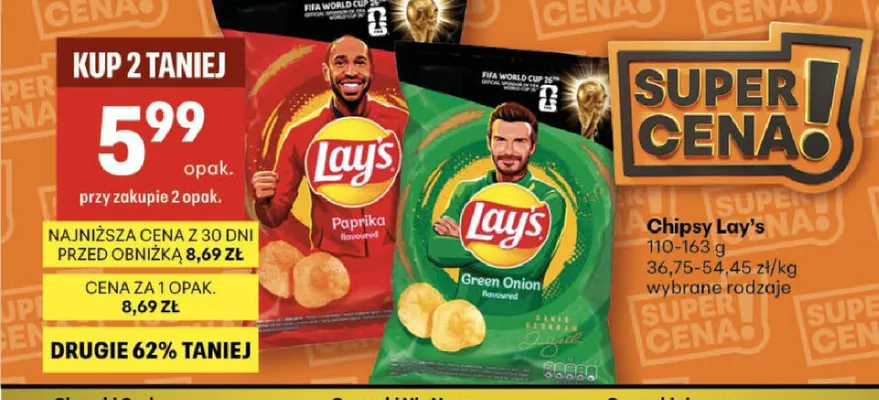Chipsy Lay's Paprika promocja w Delikatesy Centrum