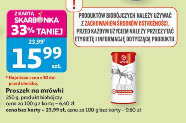 Proszek na mrówki VACO promocja w Auchan