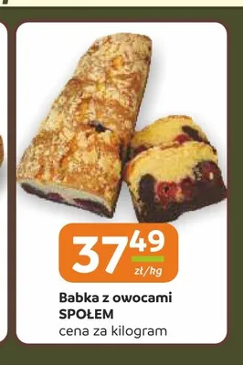 Babka z owocami Społem promocja w Społem Częstochowa
