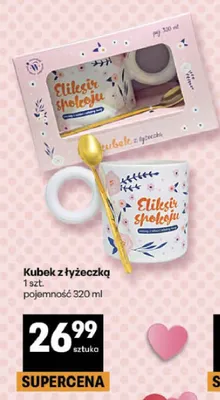 Kubek z łyżeczką Eliksir spokoju 320ml promocja w Delikatesy Centrum