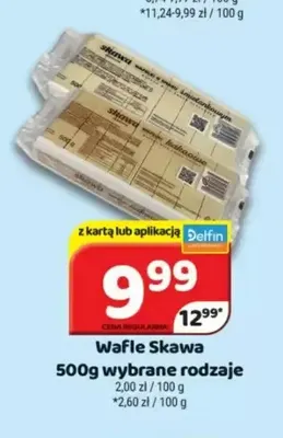 Wafle Skawa kakaowe promocja w Delfin