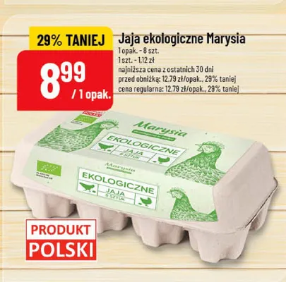 Jaja ekologiczne Marysia promocja w POLOmarket