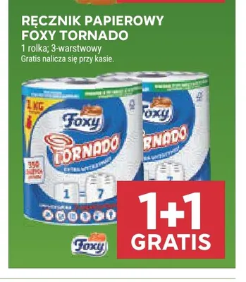 Ręcznik papierowy Foxy Tornado promocja w Stokrotka