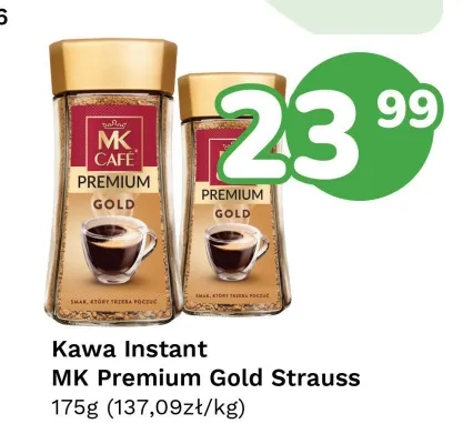 Kawa rozpuszczalna MK Café Premium Gold promocja w Limonka