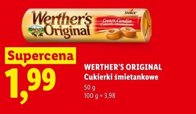 Cukierki śmietankowe Werther's Original promocja w Lidl