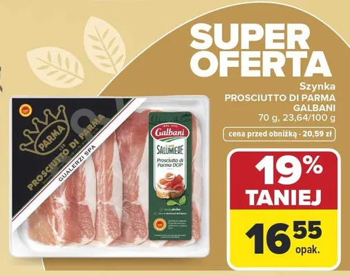 Szynka Prosciutto Di Parma promocja w Carrefour
