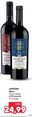 Wino różne rodzaje promocja w Kaufland
