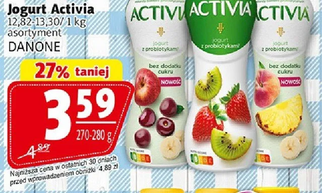 Jogurt Activia promocja w Prim Market