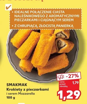 Krokiety z pieczarkami i serem Mozzarella promocja w Kaufland