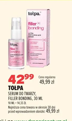 Serum do twarzy Tołpa Filler Bonding promocja w Drogerie Natura