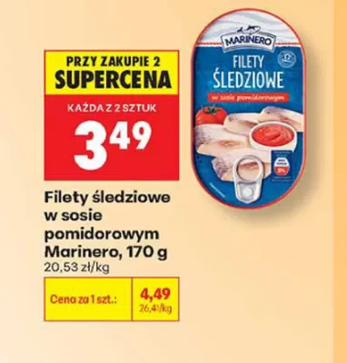 Filety śledziowe w sosie pomidorowym Marinero promocja w Biedronka