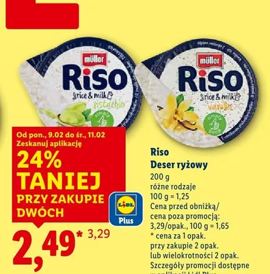 Deser ryżowy Riso promocja w Lidl