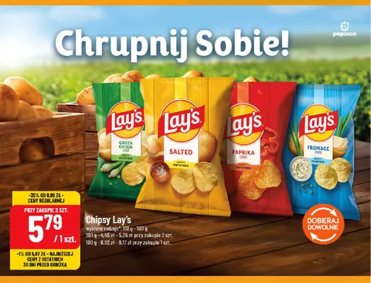 Chipsy Lay's Paprika promocja w POLOmarket