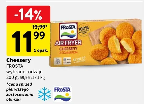 Cheesery z edamerem Frosta Air Fryer promocja w Intermarche