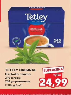 Herbata czarna Tetley Original promocja w Kaufland