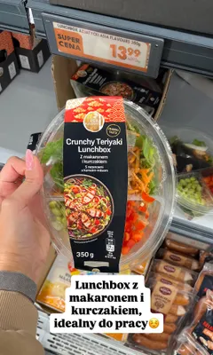 Lunchbox Crunchy Teriyaki z makaronem i kurczakiem Asia Flavours promocja w Biedronka