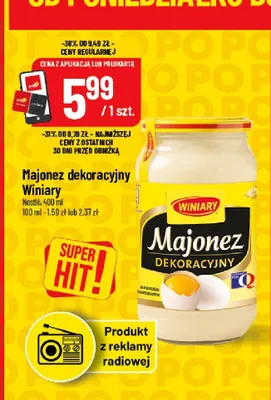 Majonez dekoracyjny promocja w POLOmarket