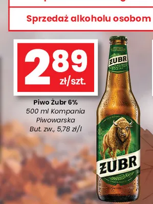 Piwo Żubr 6% promocja w emma MARKET