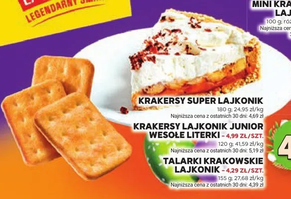 Krakersy super, krakersy junior wesołe literki, talarki krakersie promocja w Stokrotka