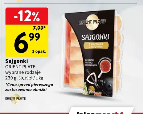 Sajgonki Orient Plate promocja w Intermarche