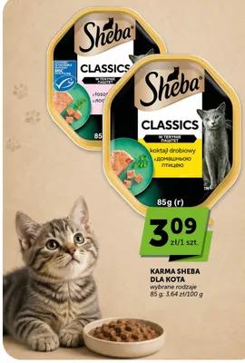 Karma dla kota Sheba Classics w terynie koktajl drobiowy promocja w Euro Sklep