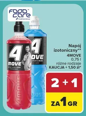 Napój izotoniczny 4MOVE Sports Drink promocja w Carrefour Market