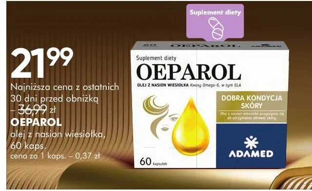 Suplement diety olej z nasion wiesiołka Oeparol promocja