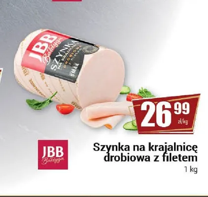 Szynka na krajalnicę drobiowa z filetem JBB Bałdyga promocja w Premium Nasz Sklep