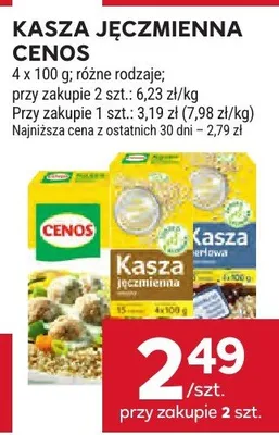 Kasza jęczmienna Cenos promocja w Stokrotka