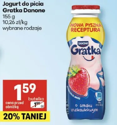 Jogurt do picia Gratka promocja w Delikatesy Centrum