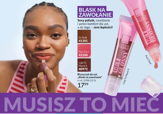 Błyszczyk do ust Avon Color Trend Get Glossy Blask na zawołanie I Like To Mauve It promocja w AVON