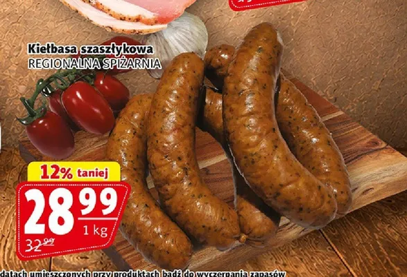 Kiełbasa szaszłykowa Regionalna Spiżarnia promocja w Prim Market