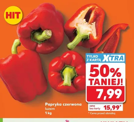 Papryka czerwona promocja w Kaufland