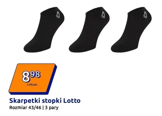 Skarpetki stopki Lotto promocja w Action