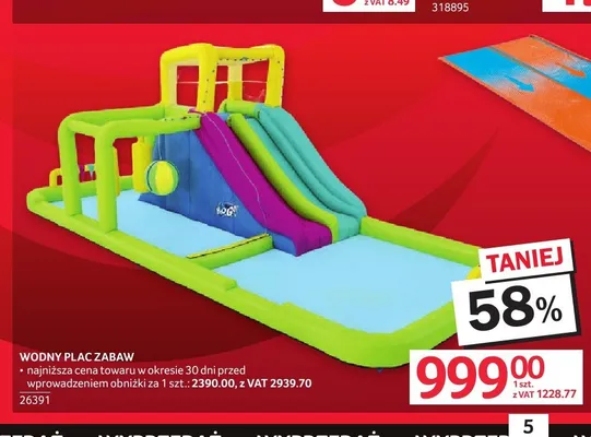 Wodny plac zabaw promocja w Selgros