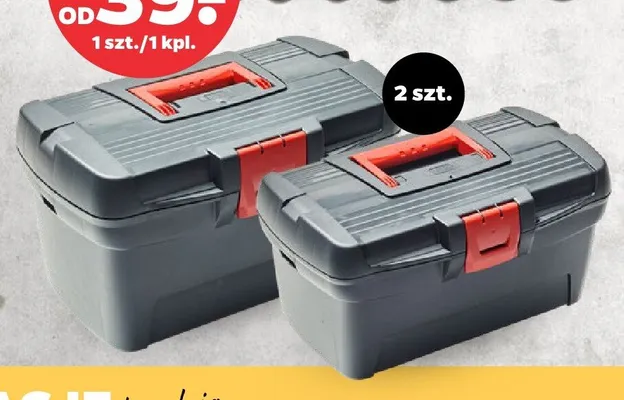Skrzynki narzędziowe Techliner 2-pak promocja w Netto