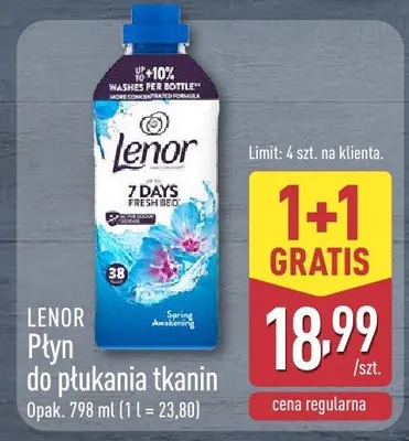 Płyn do płukania tkanin promocja w Aldi