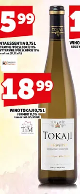 Wino białe Tokaji Furmint promocja w TOPAZ