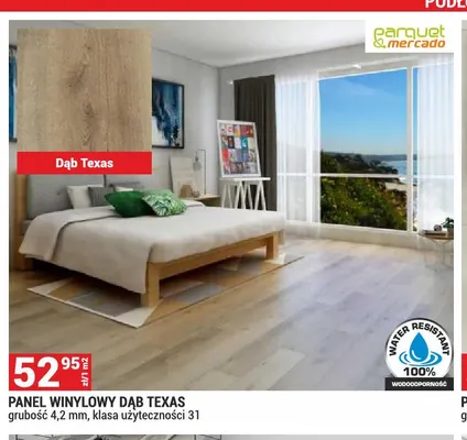 Panel winylowy Parquet & Mercado Dąb Texas 4,2 mm promocja w Merkury Market