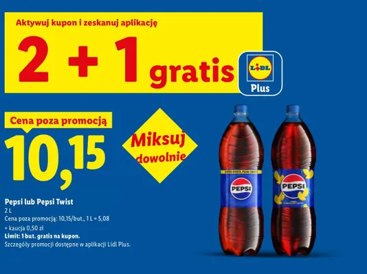 Napój gazowany Pepsi promocja w Lidl
