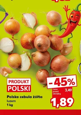 Cebula żółta polska promocja w Kaufland