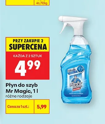 Płyn do szyb Mr Magic 1l promocja w Biedronka