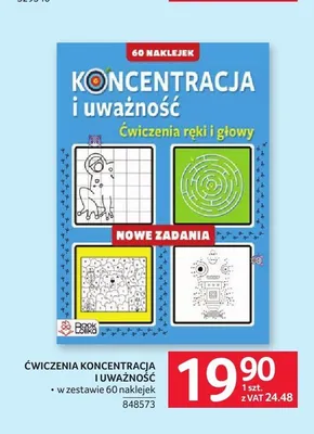 Książka Koncentracja i uważność. Ćwiczenia ręki i głowy promocja w Selgros