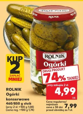 Ogórki konserwowe promocja w Kaufland