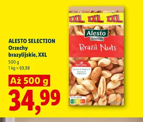 Orzechy brazylijskie Alesto Selection XXL promocja w Lidl