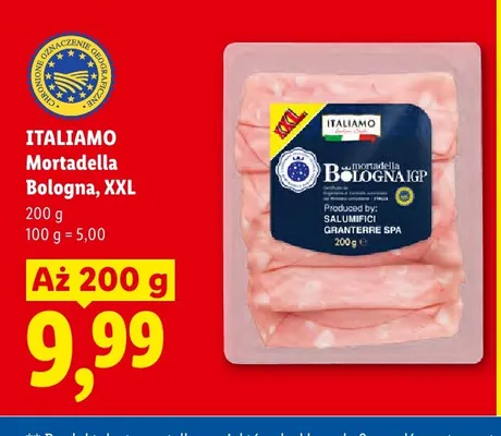 Mortadella Bologna Italiamo XXL promocja w Lidl
