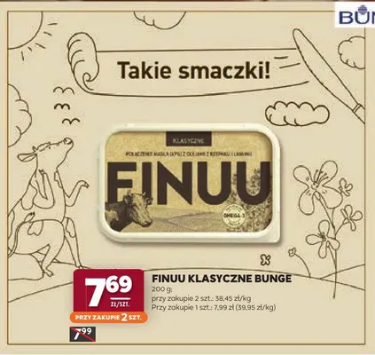 Finuu klasyczne Bunge promocja w Stokrotka